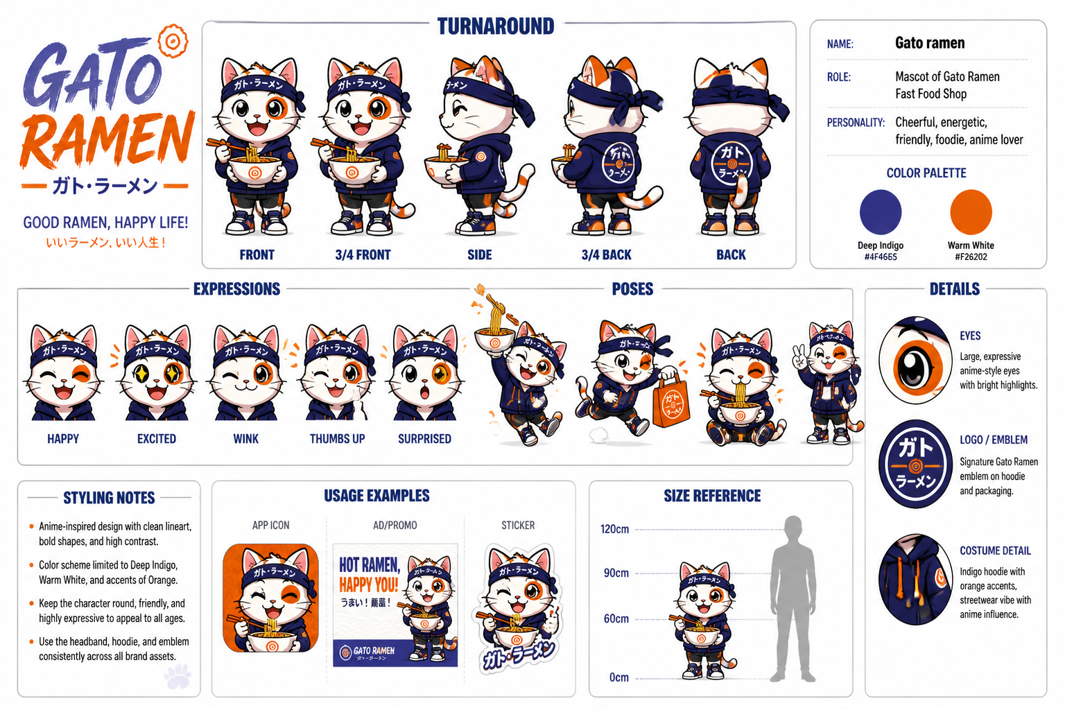 Gato ramen character sheet