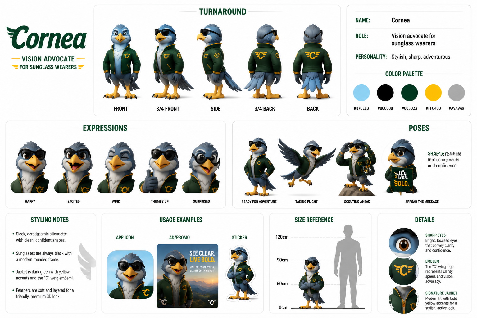Cornea character sheet