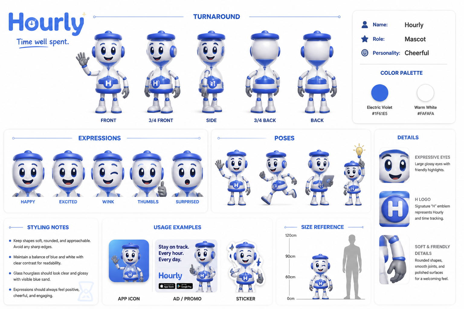 Hourly character sheet