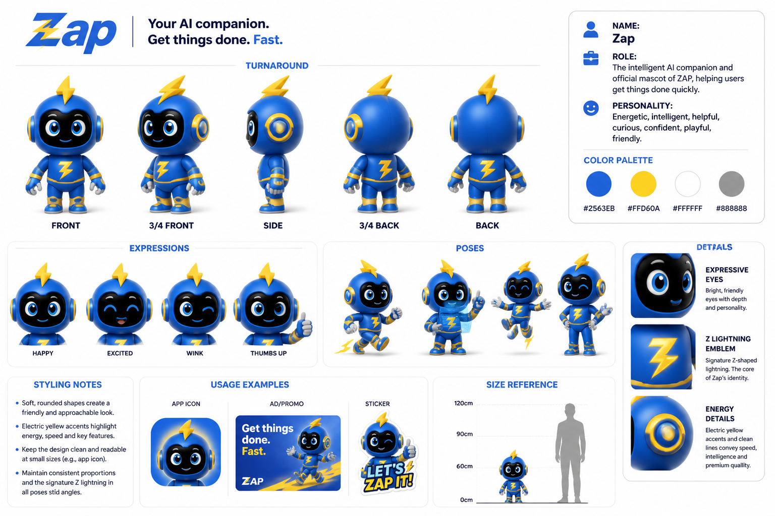 Zap character sheet