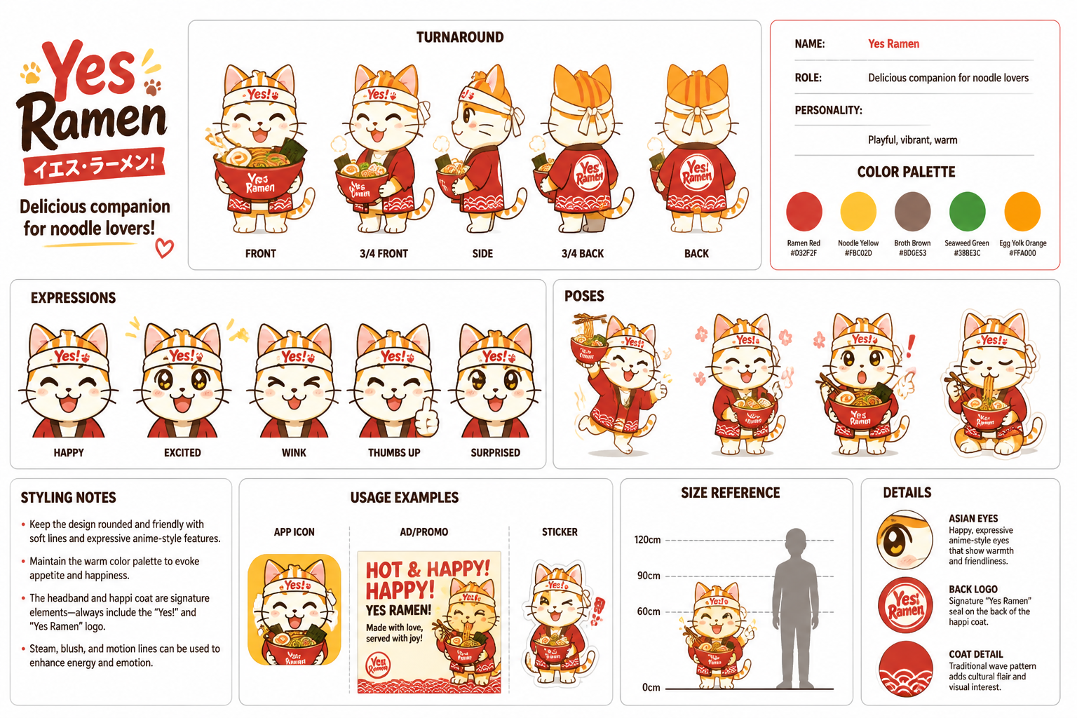 Yes Ramen character sheet