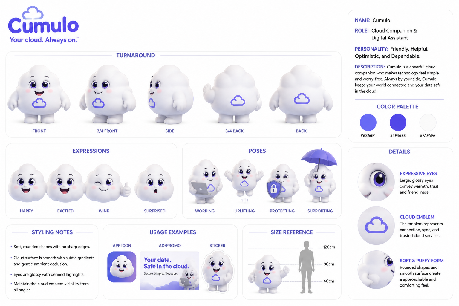 Cumulo character sheet